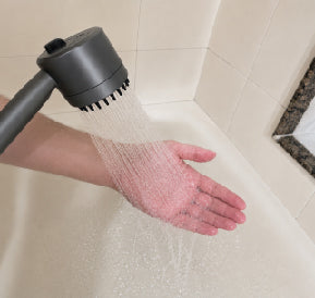 Water running with pressure