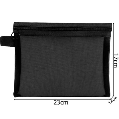 3 Air Mesh Clear Cosmetic Bags