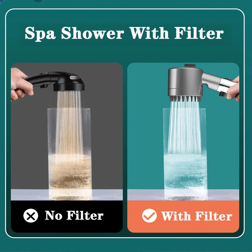 High-pressure Shower Head 3-mode Purity filters